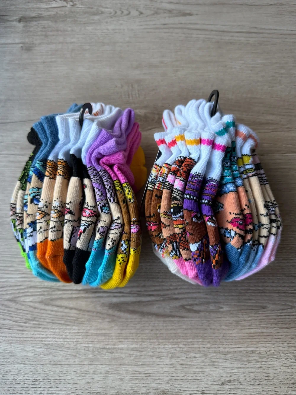 Rainbow High Girls 6-Pair Ankle Socks Bundle 12 Pairs Total NWT Shoe Size 7-10